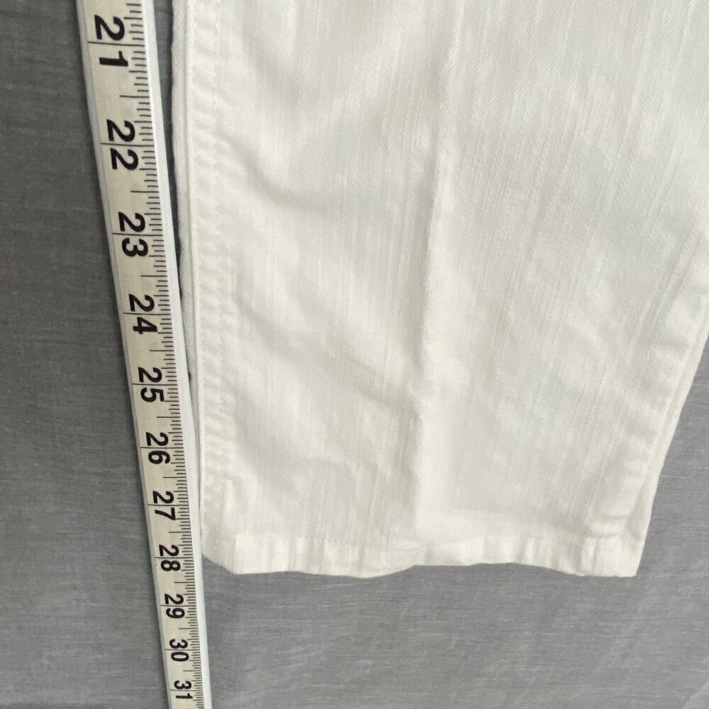 Northern Reflections Town Jeans White Mid Rise Straight Leg Sz 8 Regular - Picture 11 of 12
